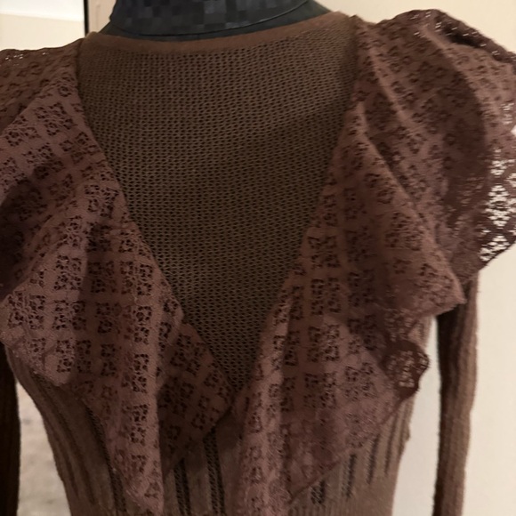 Zara Ruffled Knit Top - Picture 2 of 7